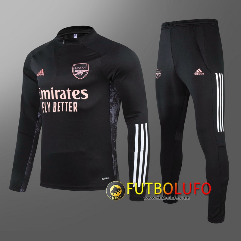 Chandal del Arsenal Ninos Negro 2020/2021 Sudadera + Pantalones