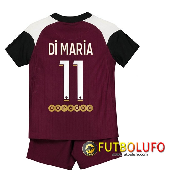 Camisetas Futbol PSG (Di Maria 11) Ninos Tercera 2020/2021