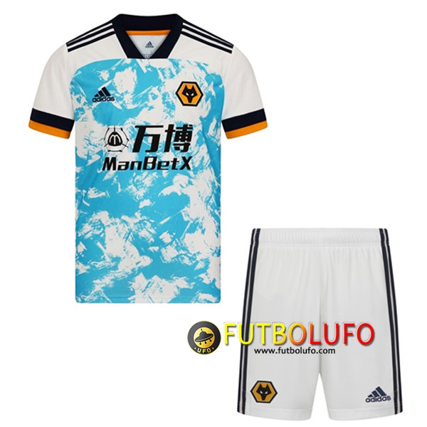Camisetas Futbol Wolves Ninos Segunda 2020/2021