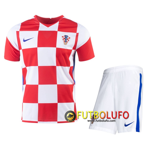 Nueva Camisetas Futbol Croacia Ninos Primera UEFA Euro 2020