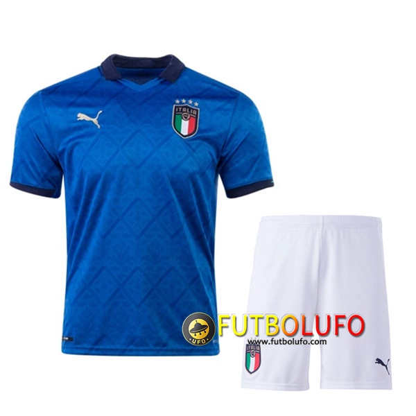 Nueva Camisetas Futbol Italia Ninos Primera UEFA Euro 2020