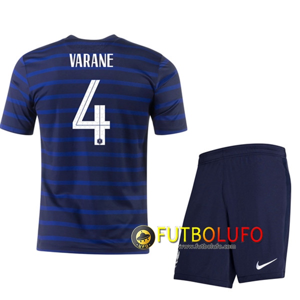 Camisetas Futbol UEFA Euro 2020 Francia (Varane 4) Ninos Primera