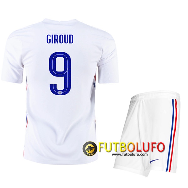 Camisetas Futbol UEFA Euro 2020 Francia (Giroud 9) Ninos Segunda