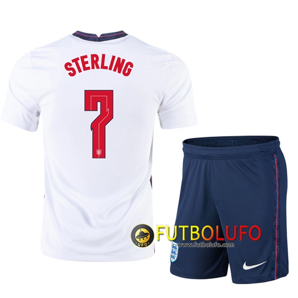 Camisetas Futbol UEFA Euro 2020 Inglaterra (Sterling 7) Ninos Primera