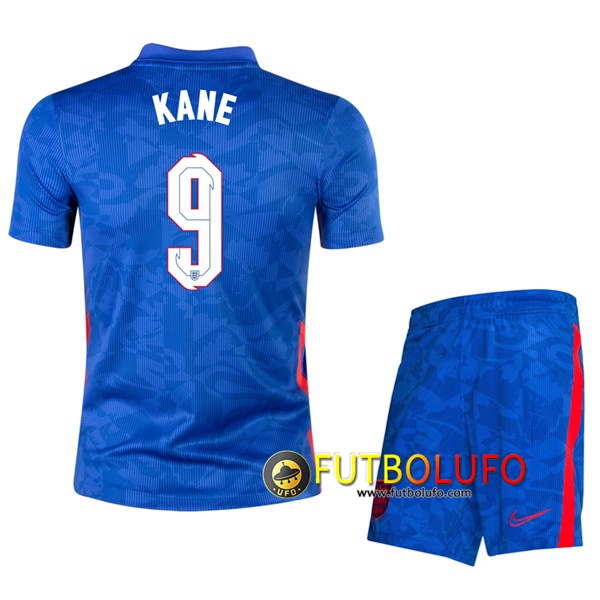 Camisetas Futbol UEFA Euro 2020 Inglaterra (Kane 9) Ninos Segunda
