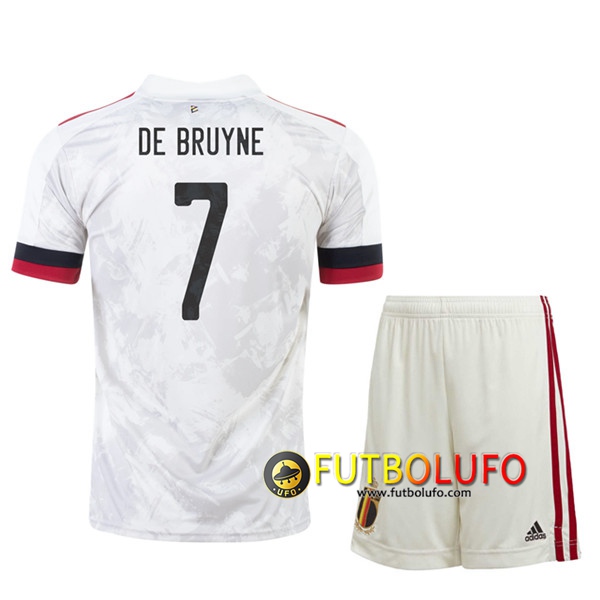 Camisetas Futbol UEFA Euro 2020 Belgica (DE bruyne 7) Ninos Segunda