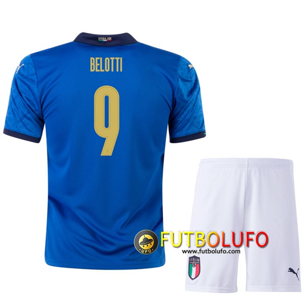 Camisetas Futbol UEFA Euro 2020 Italia (BELOTTI 9) Ninos Primera