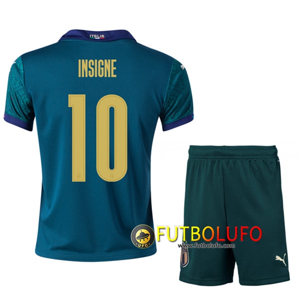 Camisetas Futbol UEFA Euro 2020 Italia (INSIGNE 10) Ninos Tercera