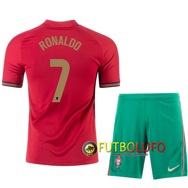 Camisetas Futbol UEFA Euro 2020 Portugal (RONALDO 7) Ninos Primera