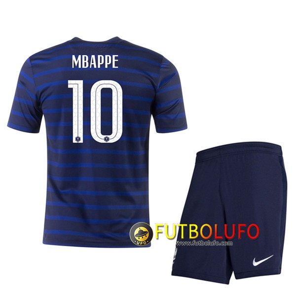 Camisetas Futbol UEFA Euro 2020 Francia (Mbappe 10) Ninos Primera