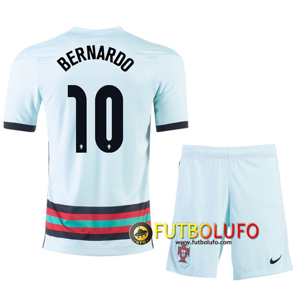 Camisetas Futbol UEFA Euro 2020 Portugal (BERNARDO 10) Ninos Segunda
