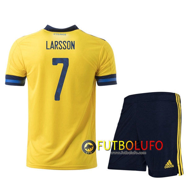 Camisetas Futbol UEFA Euro 2020 Suecia (LARSSON 7) Ninos Primera