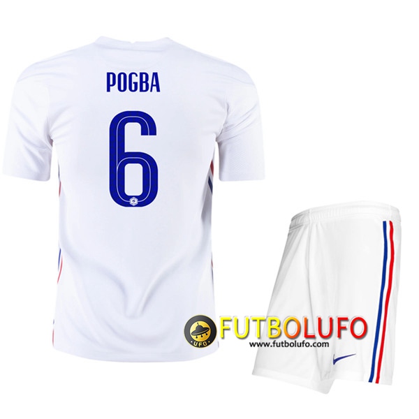 Camisetas Futbol UEFA Euro 2020 Francia (Pogba 6) Ninos Segunda