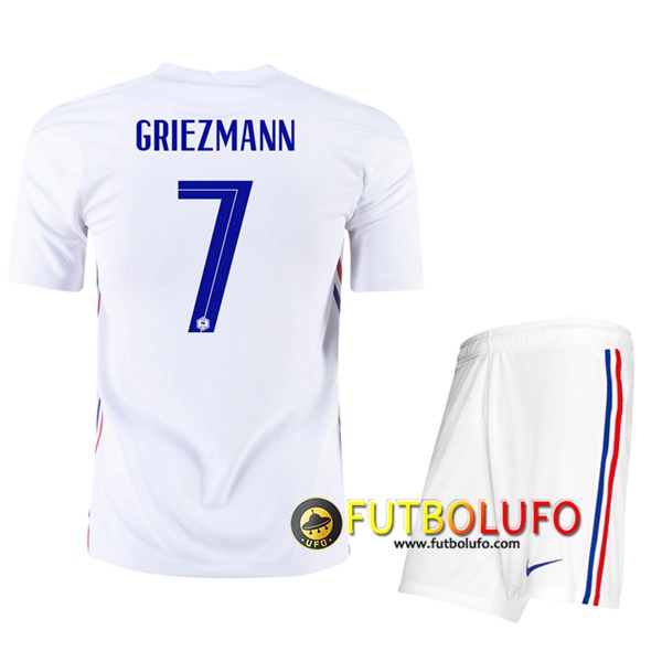 Camisetas Futbol UEFA Euro 2020 Francia (Griezmann 7) Ninos Segunda