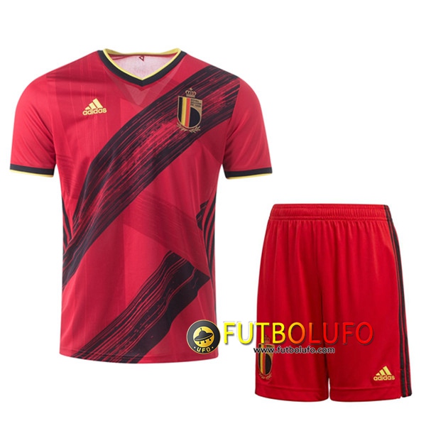 Traje Camisetas Futbol Belgica Primera + Cortos UEFA Euro 2020