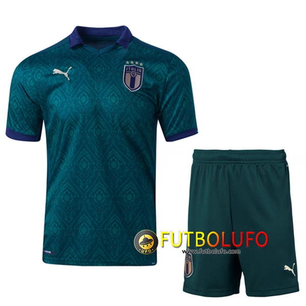 Traje Camisetas Futbol Italia Tercera + Cortos UEFA Euro 2020