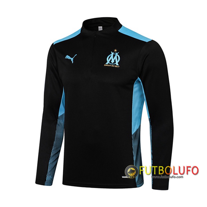 Sudadera De Entrenamiento Marsella OM Negro/Azul 2021/2022