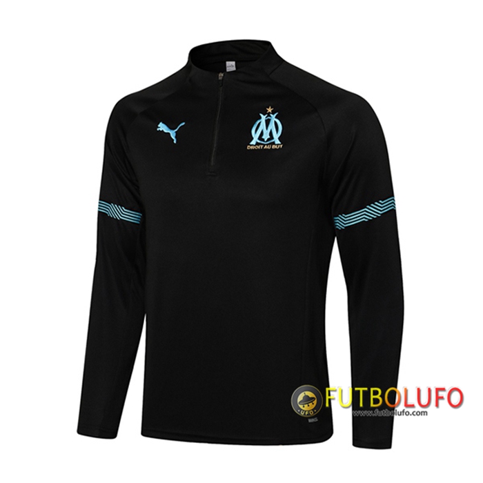Sudadera De Entrenamiento Marsella OM Negro/Azul 2021/2022 -02