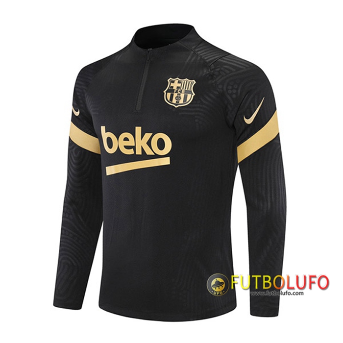 Sudadera De Entrenamiento FC Barcelona Negro/Amarillo 2021/2022