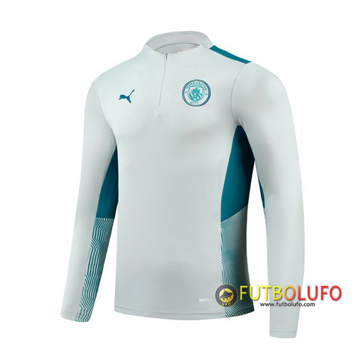 Sudadera De Entrenamiento Manchester City Gris 2021/2022