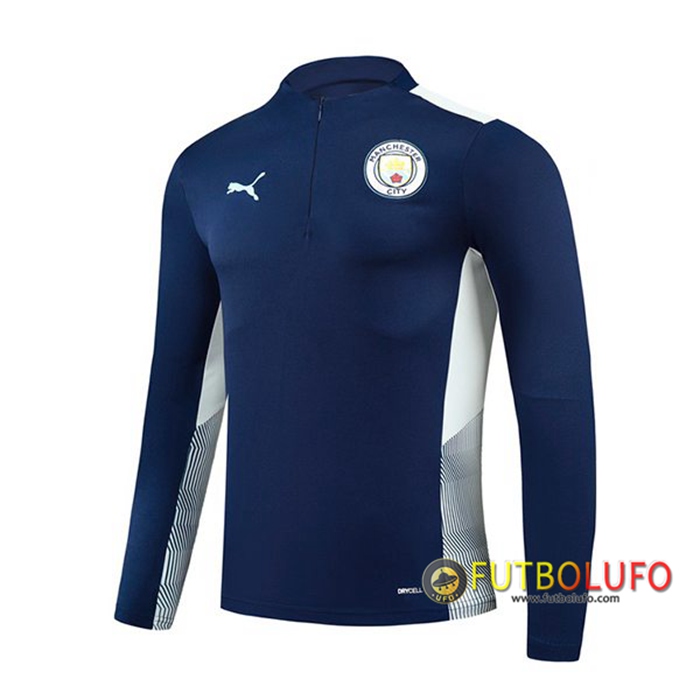 Sudadera De Entrenamiento Manchester City Negro/Blanca 2021/2022