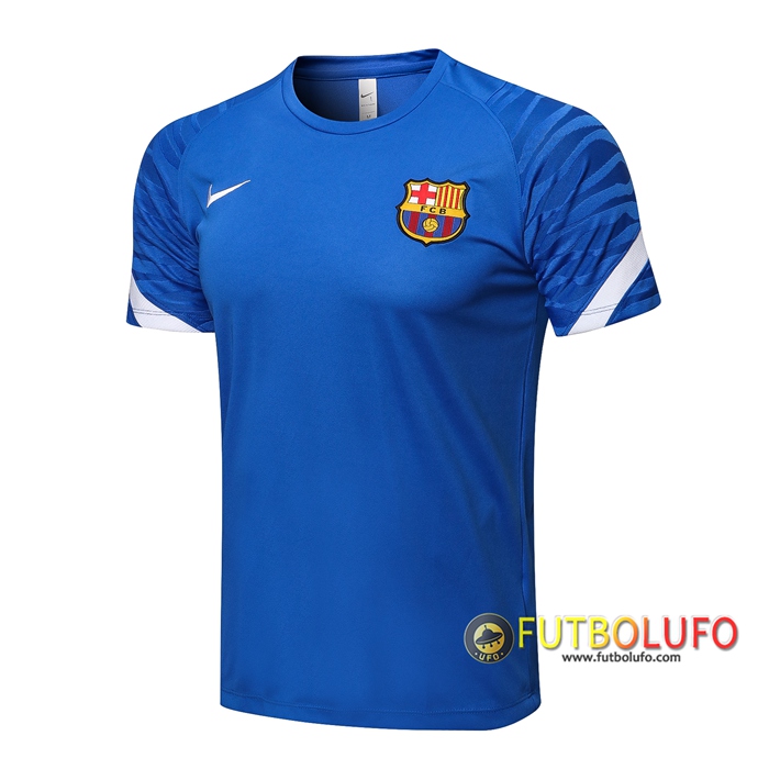 Camiseta Entrenamiento FC Barcelona Azul/Blanca 2021/2022