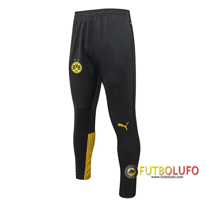 Pantalon Entrenamiento Dortmund BVB Negro/Amarillo 2021/2022 -02