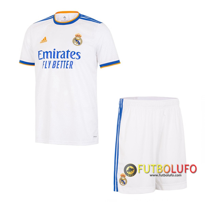 Traje Camiseta Futbol Real Madrid Titular + Cortos 2021/2022