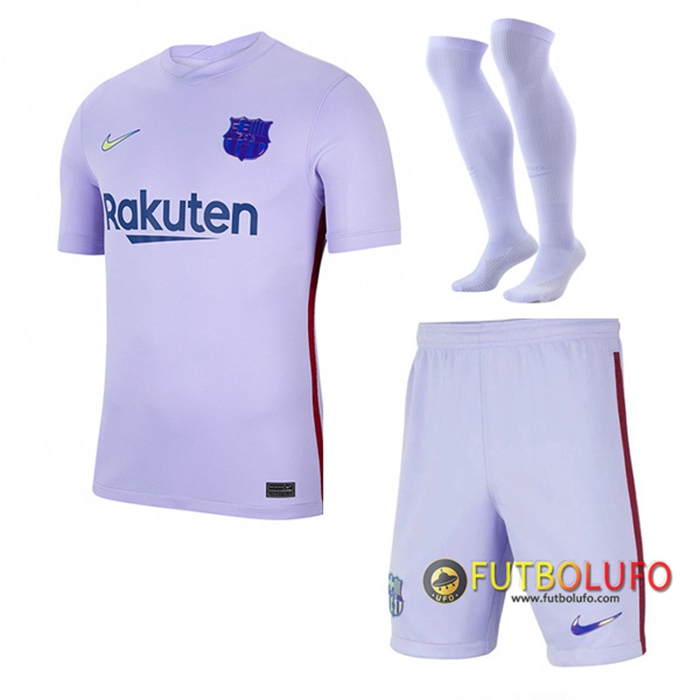 Traje Camiseta Futbol FC Barcelona Alternativo (Cortos + Calcetines) 2021/2022