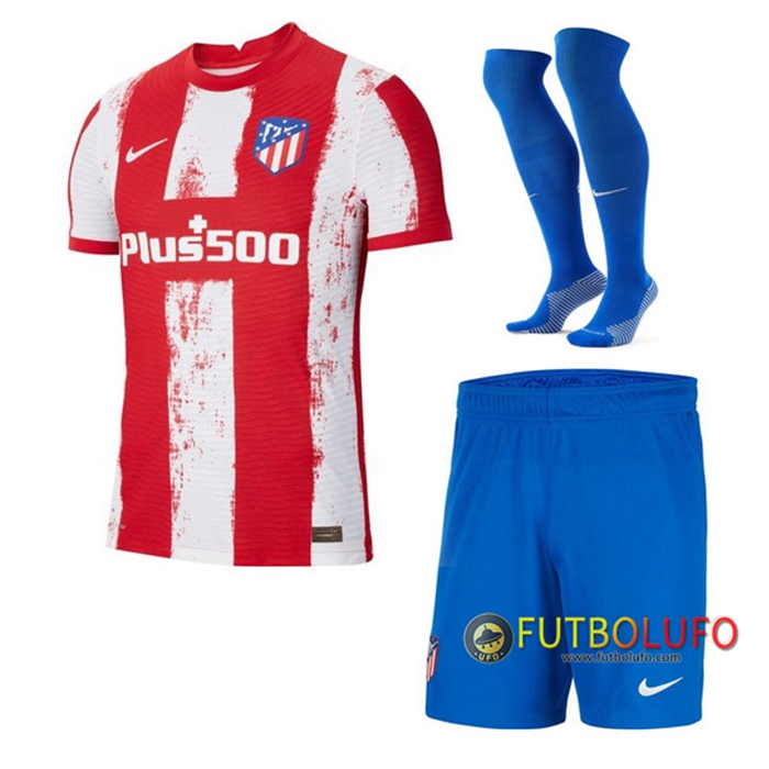 Traje Camiseta Futbol Atletico Madrid Titular (Cortos + Calcetines) 2021/2022