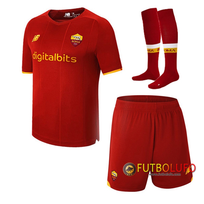 Traje Camiseta Futbol AS Roma Titular (Cortos + Calcetines) 2021/2022