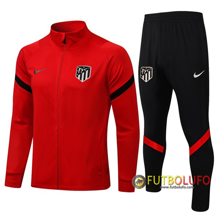 Chandal Equipos De Futbol - Chaqueta Altetico Madrid Rojo 2021/2022