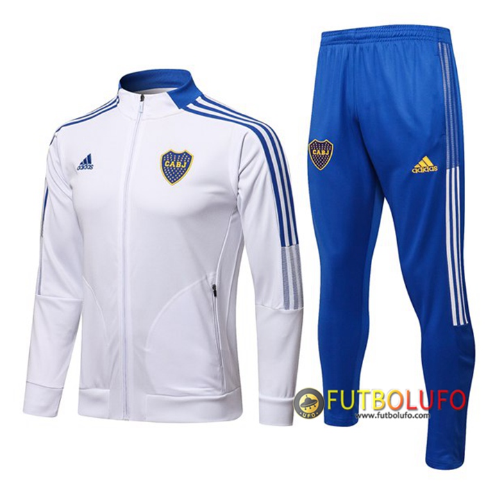 Chandal Equipos De Futbol - Chaqueta Boca Juniors Blanca/Azul 2021/2022