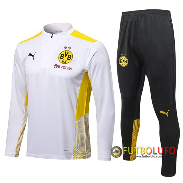 Chandal Equipos De Futbol Dortmund BVB Ninos Blanca/Amarillo 2021/2022