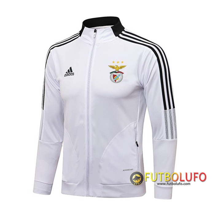Chaquetas Futbol S.L.Benfica Blanca 2021/2022