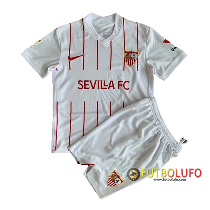 Camiseta Futbol Sevilla FC Ninos Titular 2021/2022