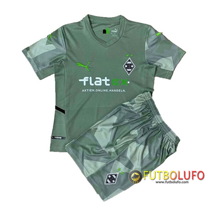 Camiseta Futbol Mönchengladbach Ninos Alternativo 2021/2022
