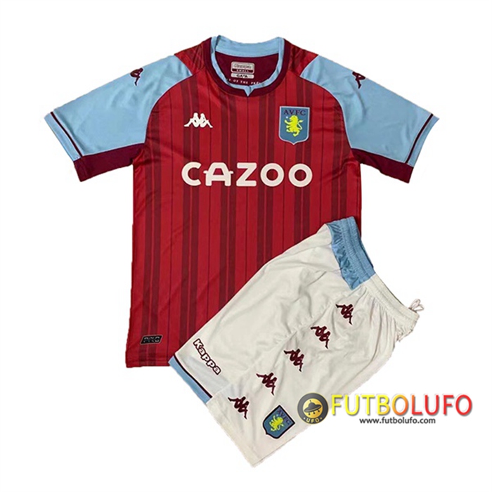 Camiseta Futbol Aston Villa Ninos Titular 2021/2022