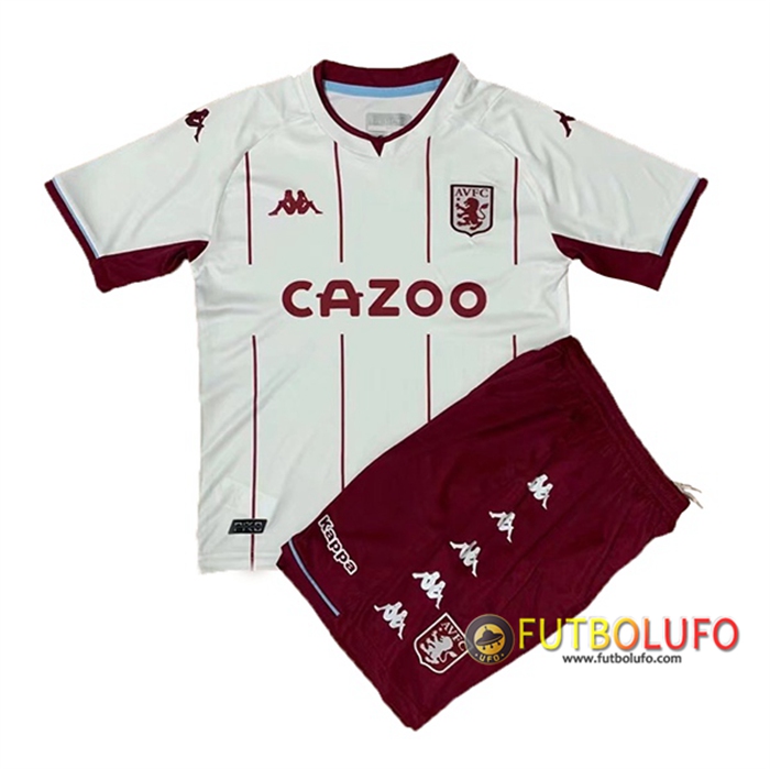 Camiseta Futbol Aston Villa Ninos Alternativo 2021/2022