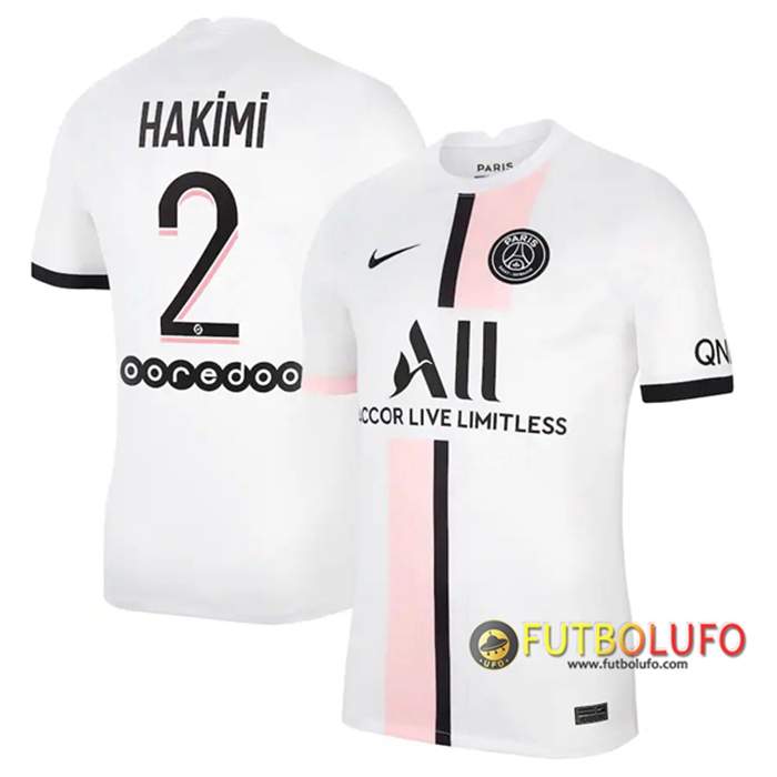 Camiseta Futbol Jordan PSG (Hakimi 2) Alternativo 2021/2022