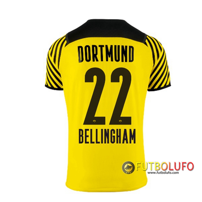 Camiseta Futbol Dortmund BVB (Bellingham 22) Titular 2021/2022