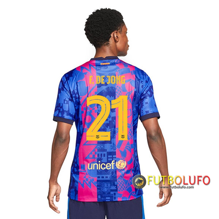 Camiseta Futbol FC Barcelona (Frenkie de Jong 21) Tercero 2021/2022