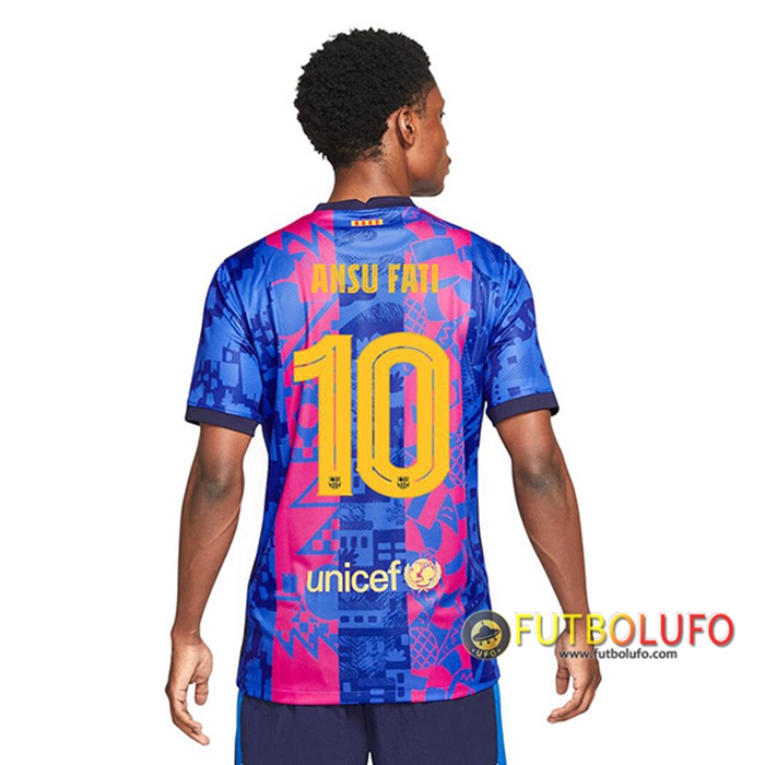 Camiseta Futbol FC Barcelona (Ansu Fati 10) Tercero 2021/2022