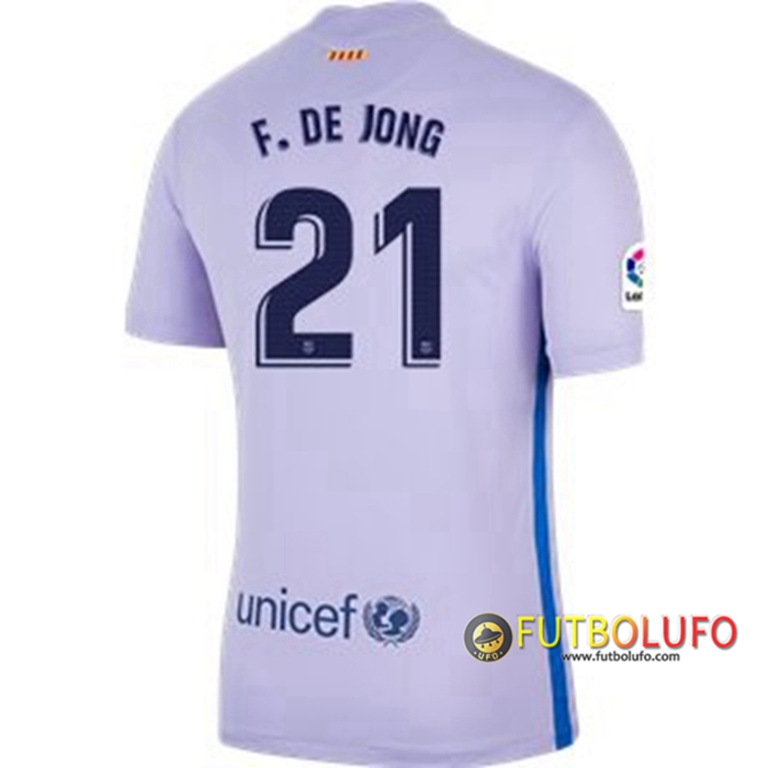 Camiseta Futbol FC Barcelona (Frenkie de Jong 21) Alternativo 2021/2022