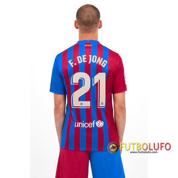Camiseta Futbol FC Barcelona (Frenkie de Jong 21) Titular 2021/2022