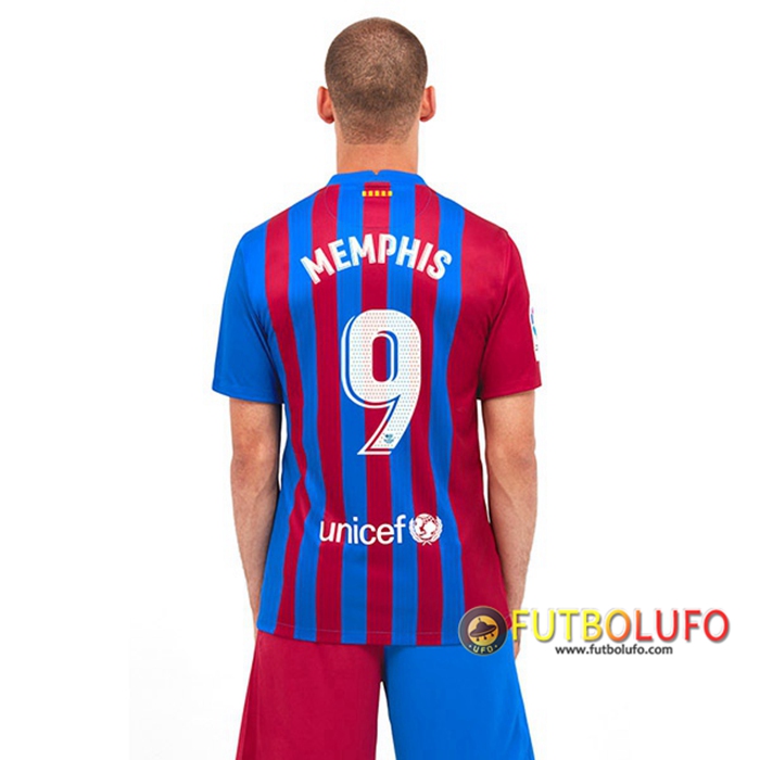 Camiseta Futbol FC Barcelona (Memphis 9) Titular 2021/2022