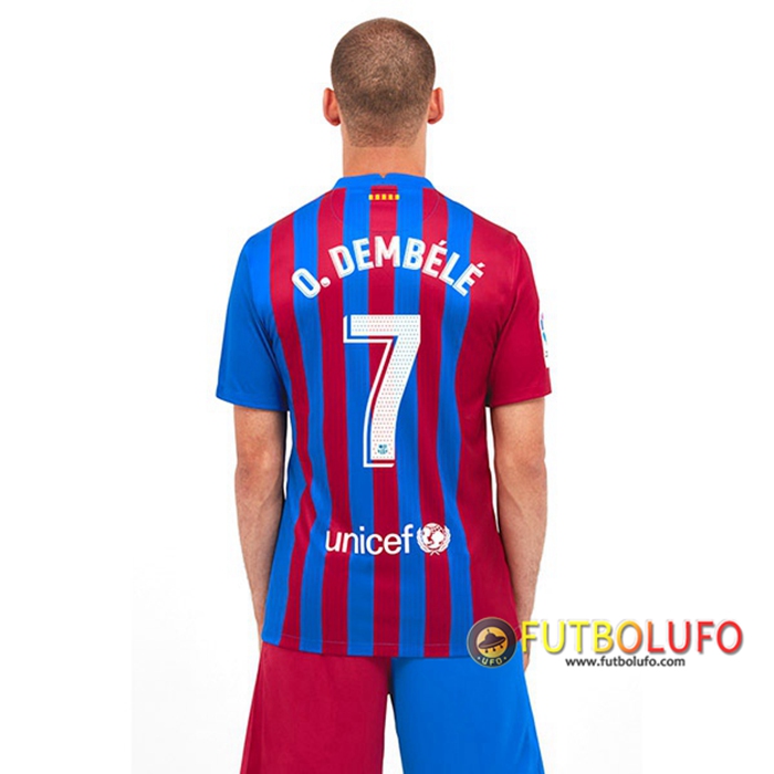 Camiseta Futbol FC Barcelona (O.Dembele 7) Titular 2021/2022