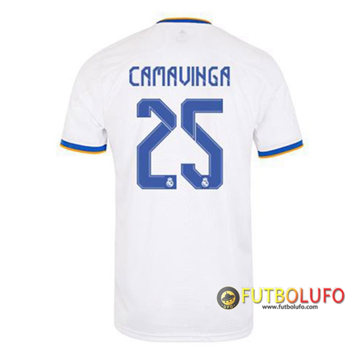 Camiseta Futbol Real Madrid (Camavinga 25) Titular 2021/2022