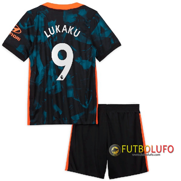Camiseta Futbol FC Chelsea (Lukaku 9) Ninos Tercero 2021/2022