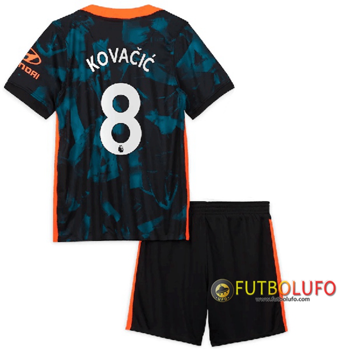 Camiseta Futbol FC Chelsea (Kovacic 8) Ninos Tercero 2021/2022